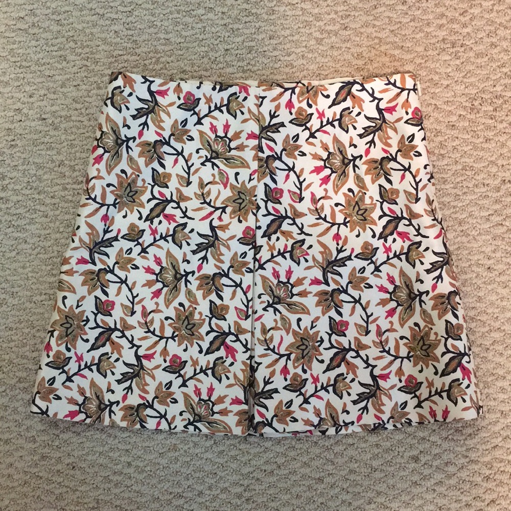 Tory Burch Silk floral skirt